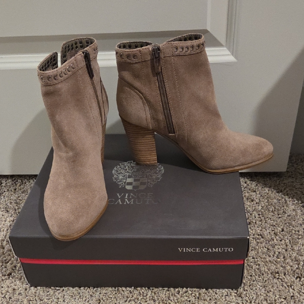 Vince Camuto Tan Ankle Boots